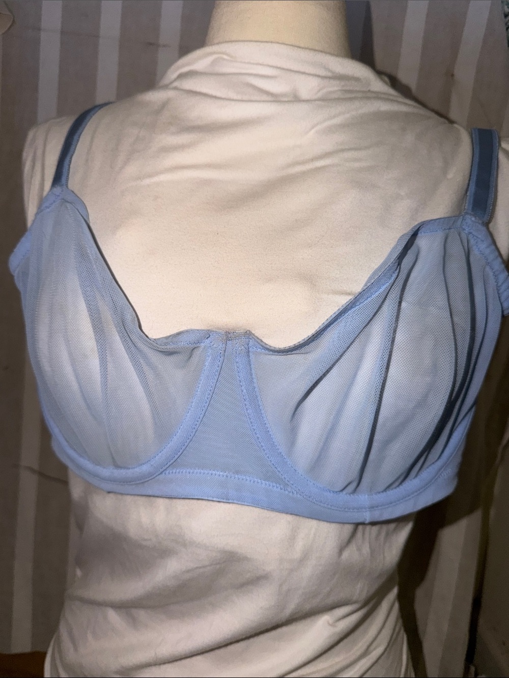 torrid Pale Blue Sheer Underwire Bra